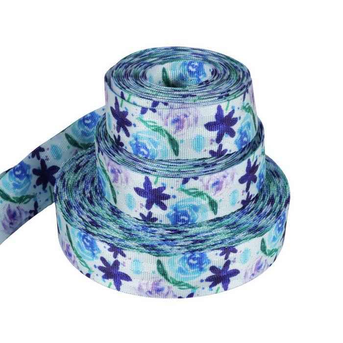 1” Garden Splash (Large Scale) | Coordinate Seatbelt Webbing - 3, 5, or 10 Yard Cut