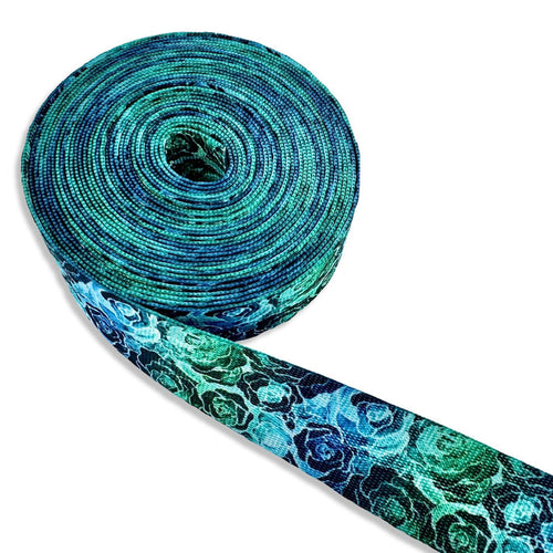 1"  Seaglass Rose | Coordinate Seatbelt Webbing - 3, 5, or 10 Yard Cut