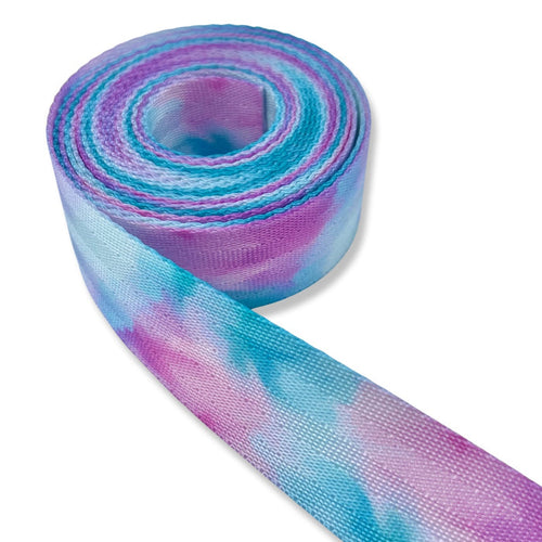 1" Watercolor Smudge  | Coordinate Seatbelt Webbing - 3, 5, or 10 Yard Cut