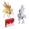100Pcs+ DIY 3D Assembling Model Golden Unicorn & Silver Unicorn