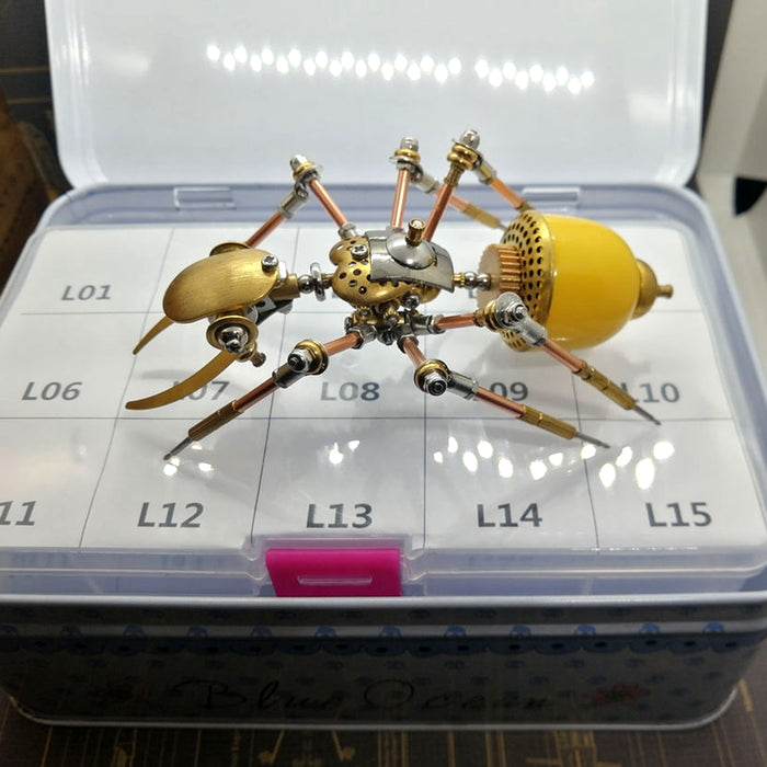 100PCS+ Steampunk Ant Insect DIY Metal Assembly Model 3D Puzzle