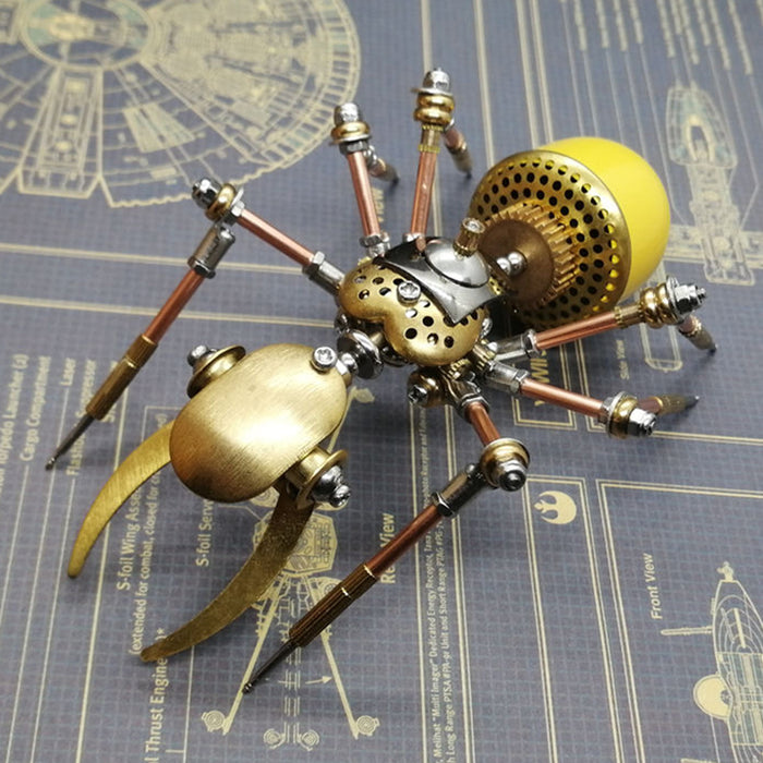100PCS+ Steampunk Ant Insect DIY Metal Assembly Model 3D Puzzle