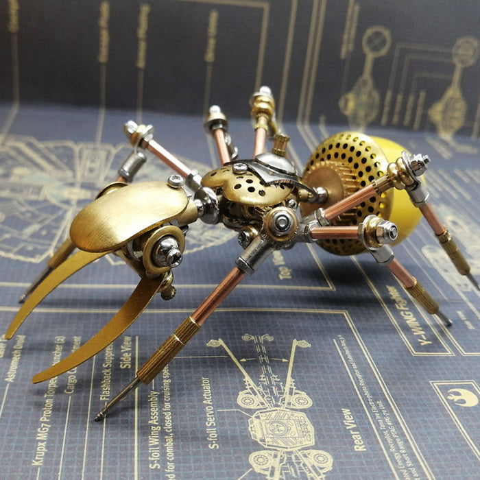 100PCS+ Steampunk Ant Insect DIY Metal Assembly Model 3D Puzzle