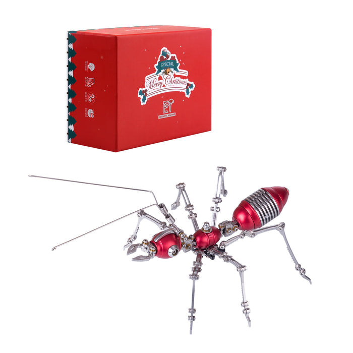 100Pcs+ Steampunk Ant Insect DIY Metal Assembly Model Kit With Christmas package