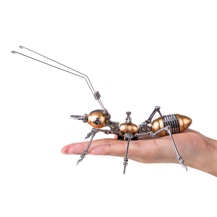 100Pcs+ Steampunk Ant Insect DIY Metal Assembly Model Kit With Christmas package