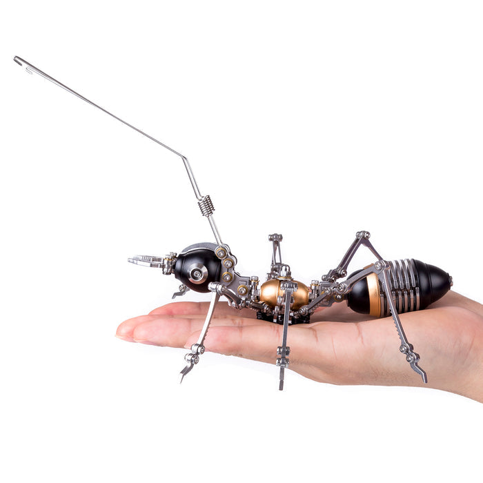 100Pcs+ Steampunk Ant Insect DIY Metal Assembly Model Kit With Christmas package