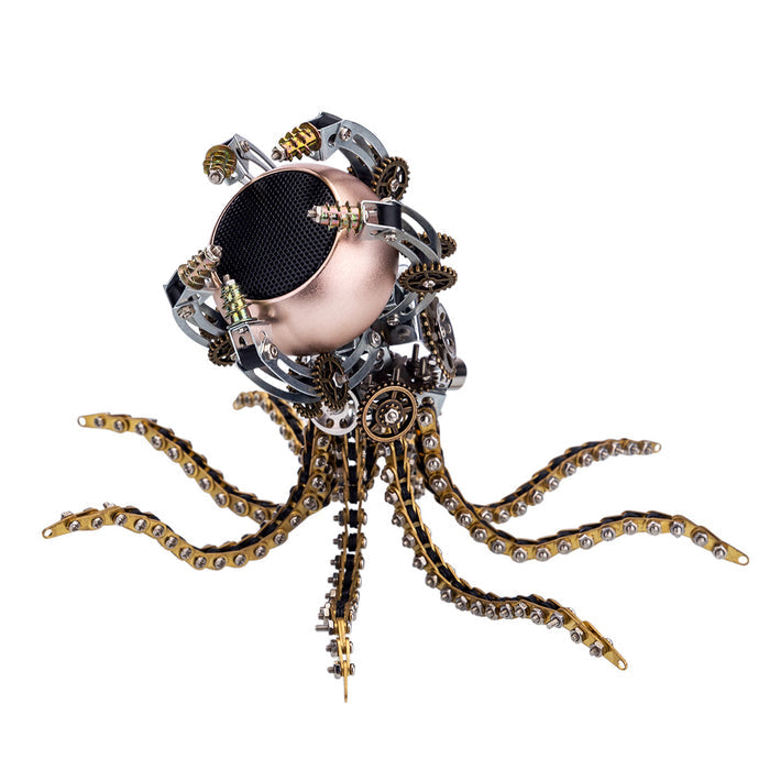 1060PCS Metal Model Kits DIY Steampunk Mechanical Octopus with Speaker