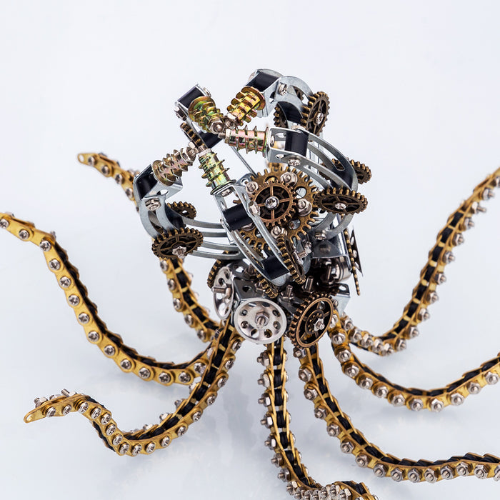 1060PCS Metal Model Kits DIY Steampunk Mechanical Octopus with Speaker
