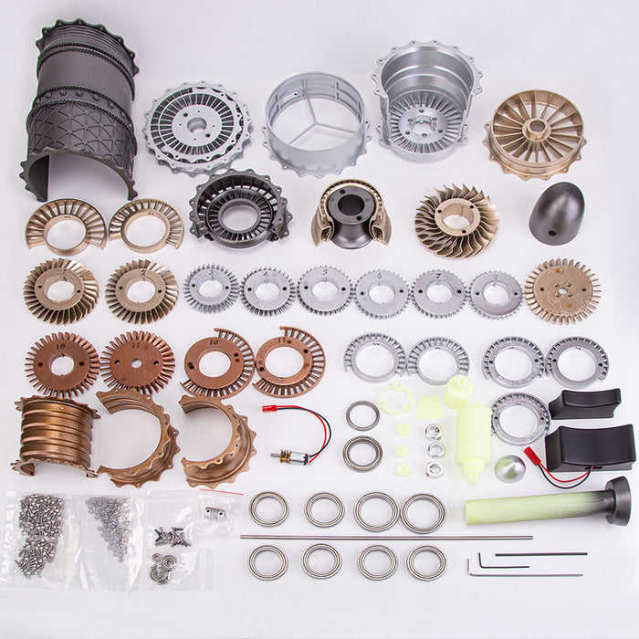 1/20 DIY Assembly Turbofan Frighter WS-15 Engine Model Toys (150+ PCS)