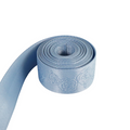 1.5" Baby Blue Debossed Roses | Webbing - 3, 5, or 10 Yard Cut