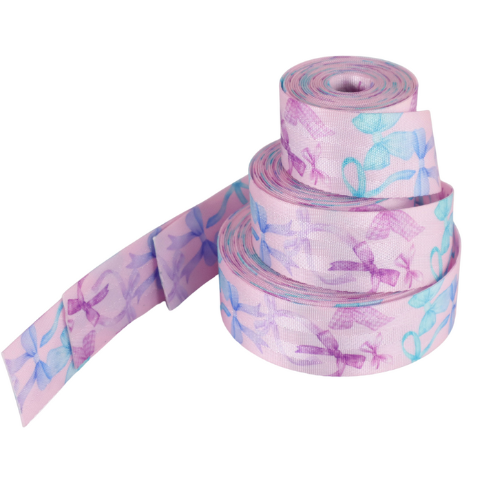 1.5" Ballerina Bows | Seatbelt Webbing - 3, 5, or 10 Yard Cut