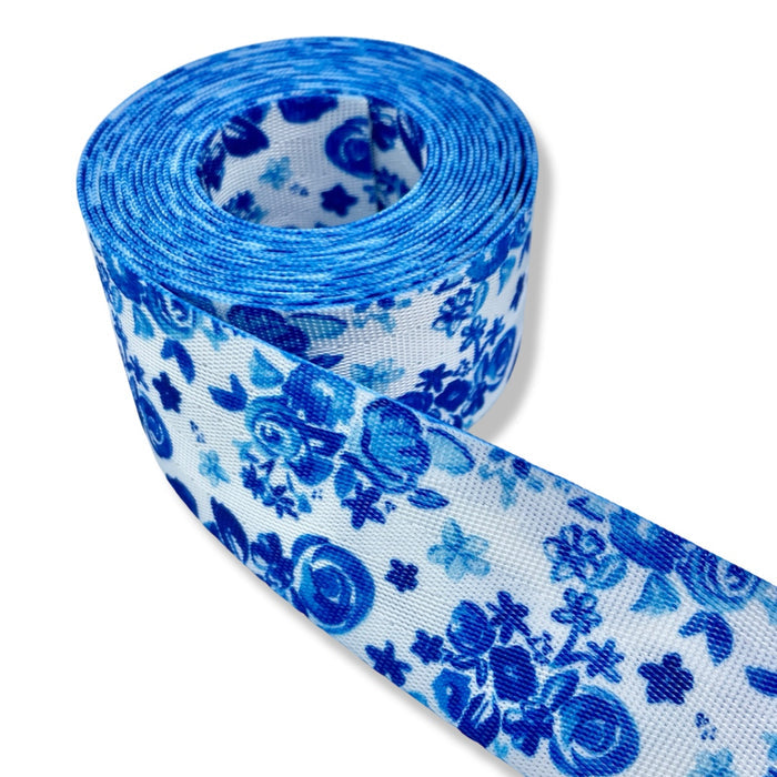 1.5" Classic Teacup | Coordinate Seatbelt Webbing - 3, 5, or 10 Yard Cut