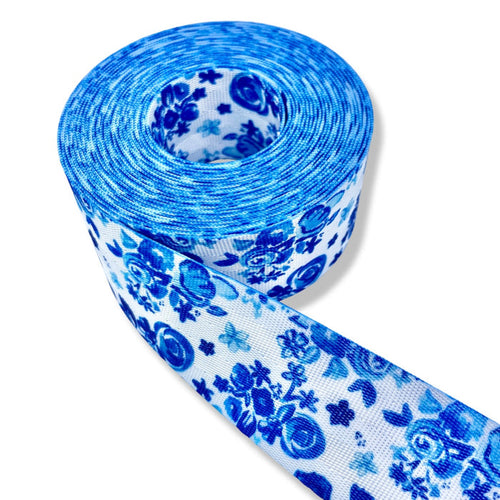 1.5" Classic Teacup | Coordinate Seatbelt Webbing - 3, 5, or 10 Yard Cut