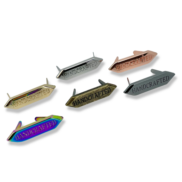 1.5" Handcrafted Metal Nameplate | Pack of 3