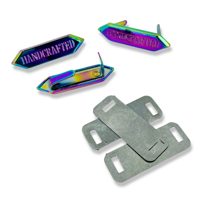 1.5" Handcrafted Metal Nameplate | Pack of 3