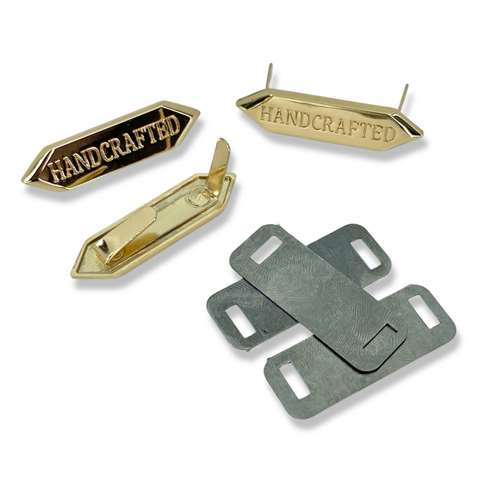 1.5" Handcrafted Metal Nameplate | Pack of 3