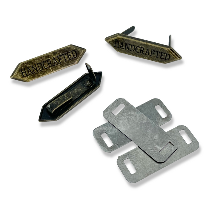 1.5" Handcrafted Metal Nameplate | Pack of 3