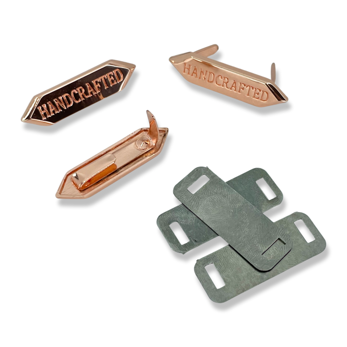 1.5" Handcrafted Metal Nameplate | Pack of 3