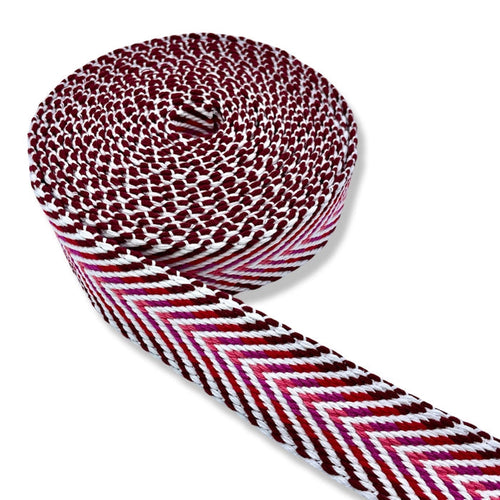 1.5" Magenta Ombre | Woven Webbing - 3, 5, or 10 Yard Cut