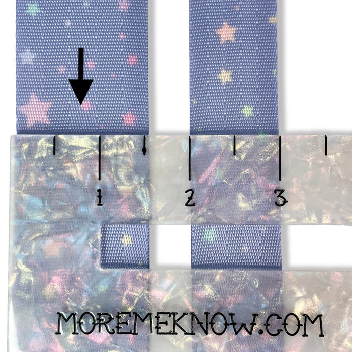1.5" Pastel Stars | Coordinate Seatbelt Webbing - 3, 5, or 10 Yard Cut