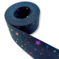 1.5" Rainbow Stars | Coordinate Seatbelt Webbing - 3, 5, or 10 Yard Cut