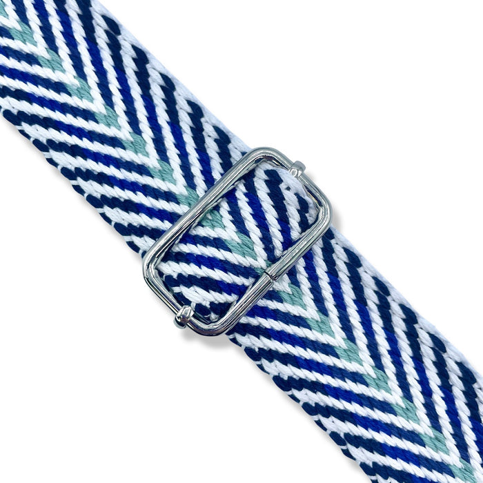 1.5" Royal Blue Ombre | Woven Webbing - 3, 5, or 10 Yard Cut