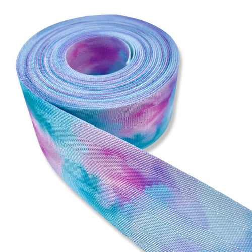 1.5" Watercolor Smudge | Coordinate Seatbelt Webbing - 3, 5, or 10 Yard Cut