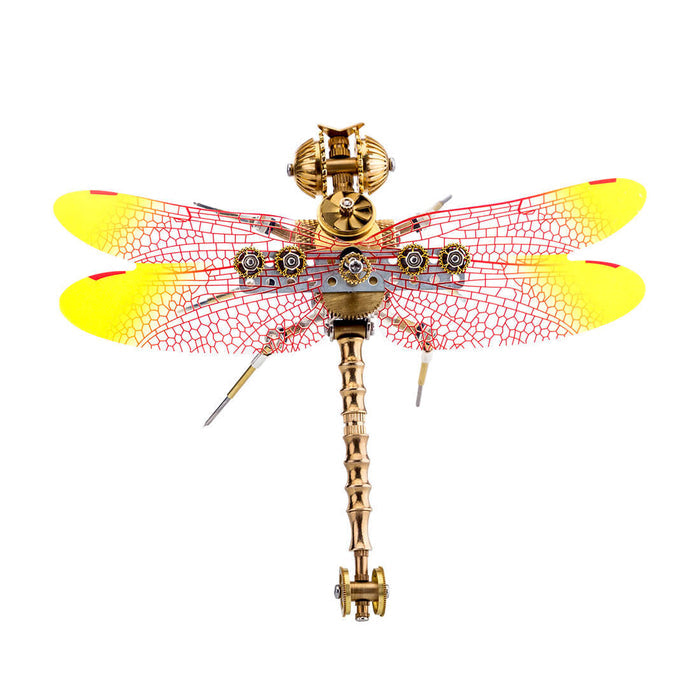 150PCS Steampunk 3D Dragonfly Model Assembly Kit with Light
