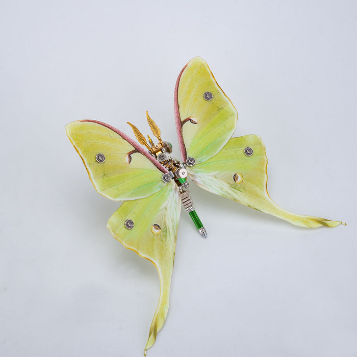 150PCS+ Steampunk 3D Metal Actias Ningpoana Model DIY Kits