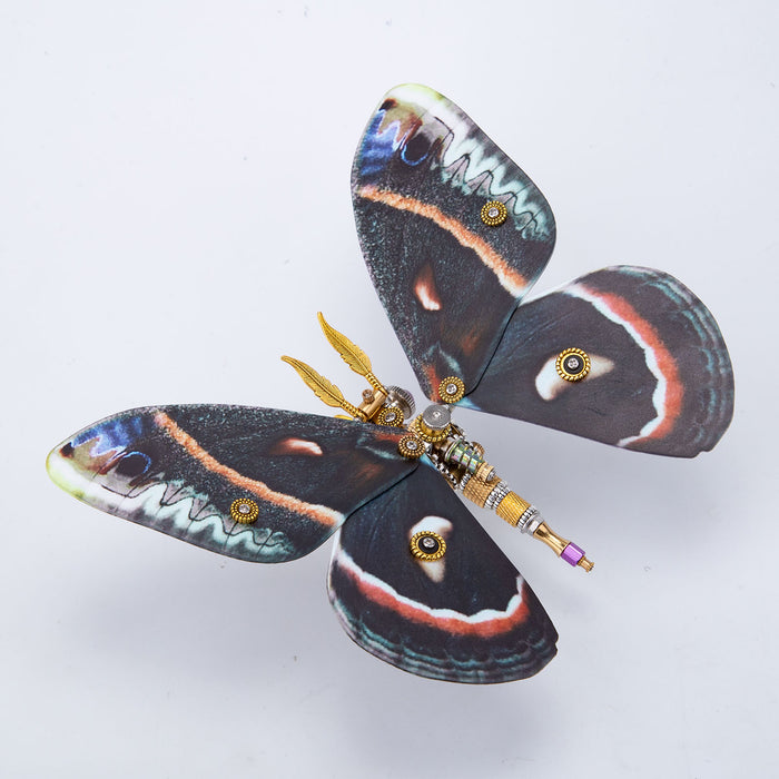 150PCS+ Steampunk 3D Metal Hyalophora Cecropia Model DIY Kits