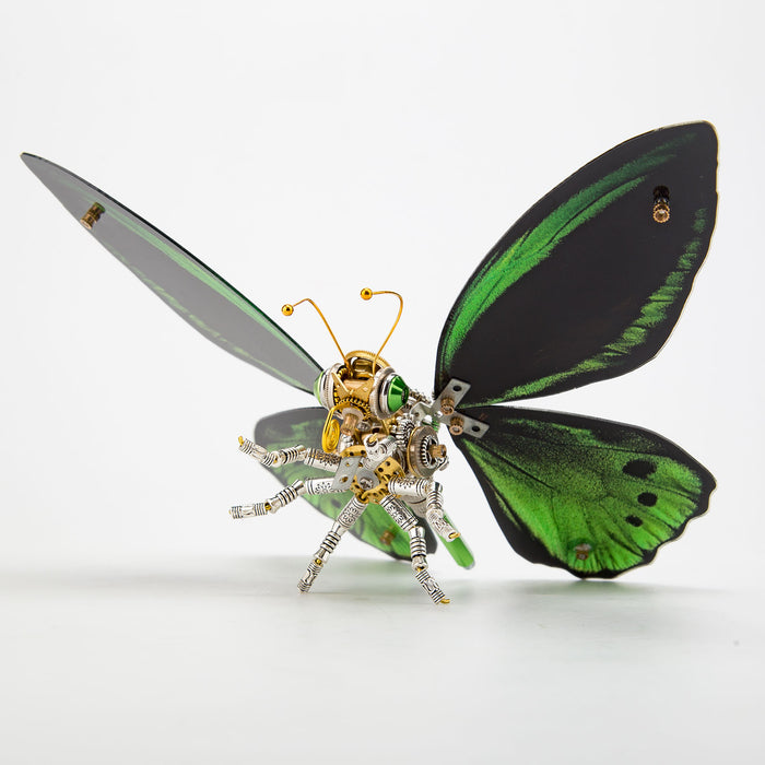 150PCS+ Steampunk 3D Metal Ornithoptera Priamus Model DIY Kits