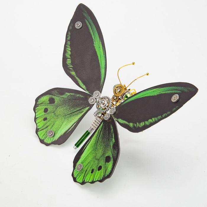 150PCS+ Steampunk 3D Metal Ornithoptera Priamus Model DIY Kits
