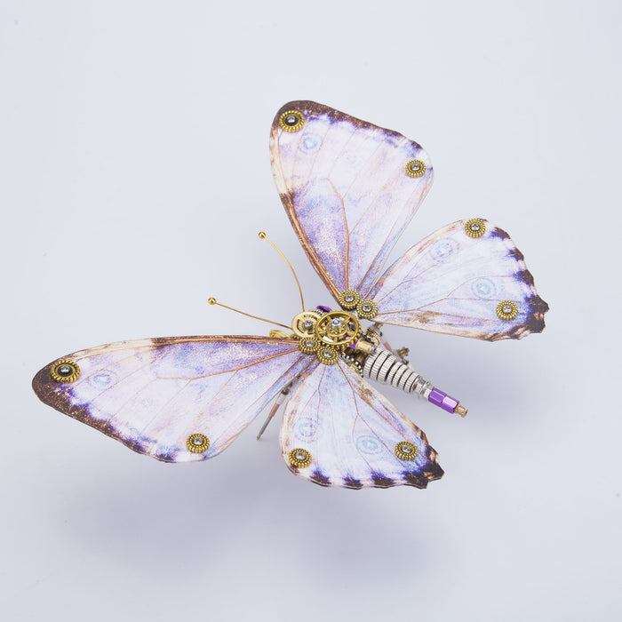 150PCS+ Steampunk Purple Blue Butterfly 3D Metal Model Kits Morpho Godarti Asarpai