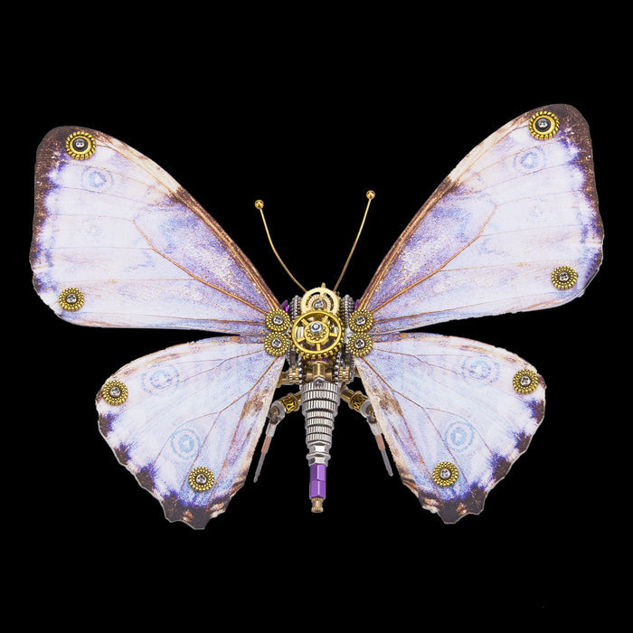 150PCS+ Steampunk Purple Blue Butterfly 3D Metal Model Kits Morpho Godarti Asarpai