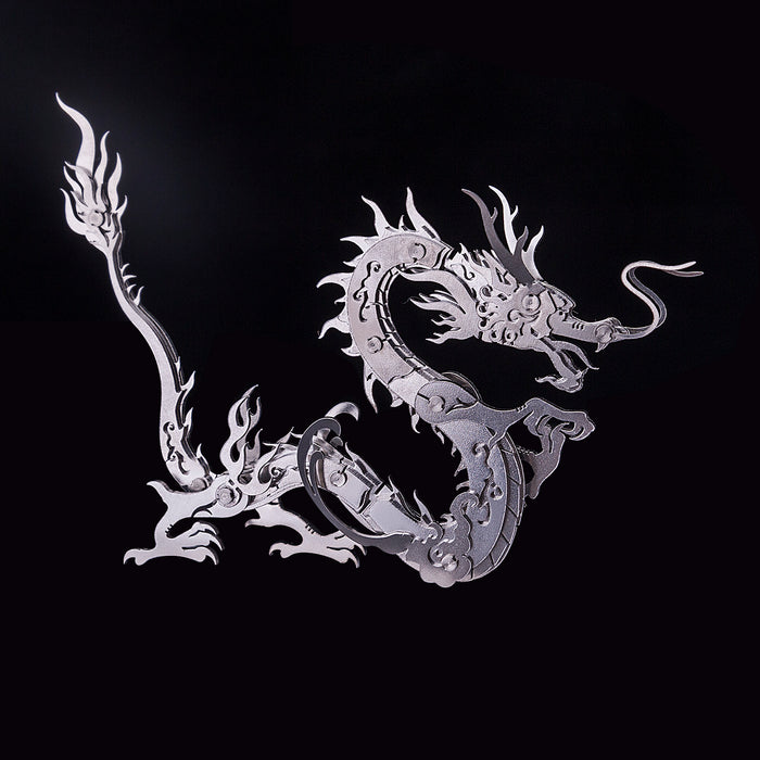 200Pcs+ DIY Oriental Dragon + Phoenix Assembly Building Kit