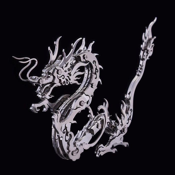 200Pcs+ DIY Oriental Dragon + Phoenix Assembly Building Kit