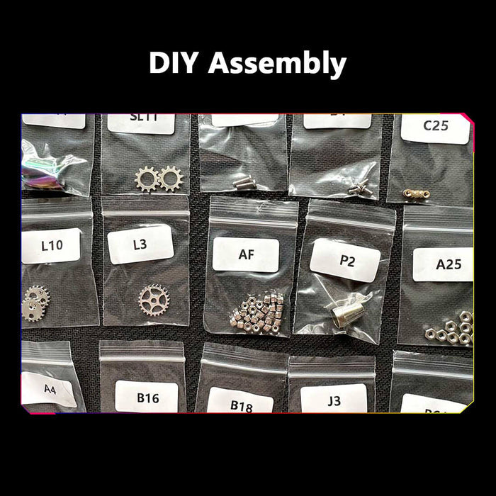 200PCS Mechanical LED Firefly 3D Metal Puzzle Insect Series