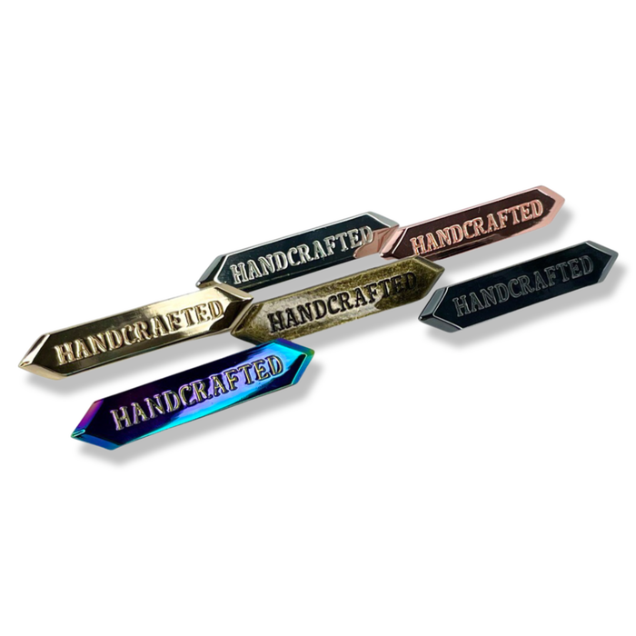 2.25" Handcrafted Metal Nameplate | Pack of 3