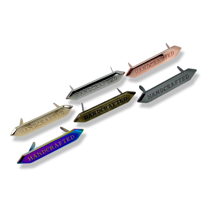 2.25" Handcrafted Metal Nameplate | Pack of 3