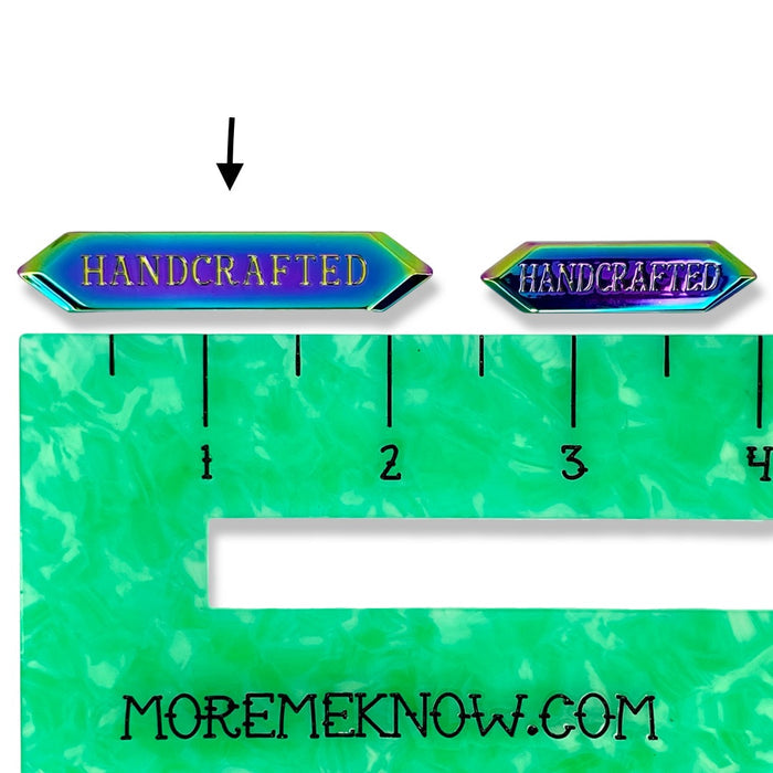 2.25" Handcrafted Metal Nameplate | Pack of 3