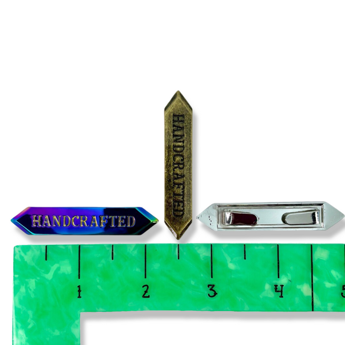 2.25" Handcrafted Metal Nameplate | Pack of 3