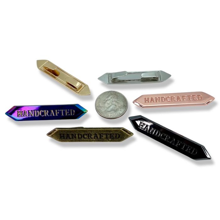 2.25" Handcrafted Metal Nameplate | Pack of 3