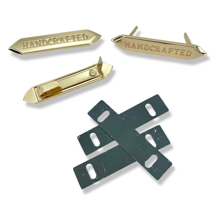 2.25" Handcrafted Metal Nameplate | Pack of 3