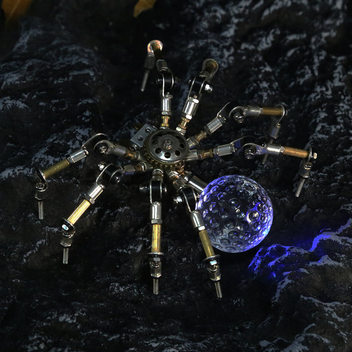 270PCS+  Halloween Light up Mini Spider Model DIY Kits 3D Metal Puzzle