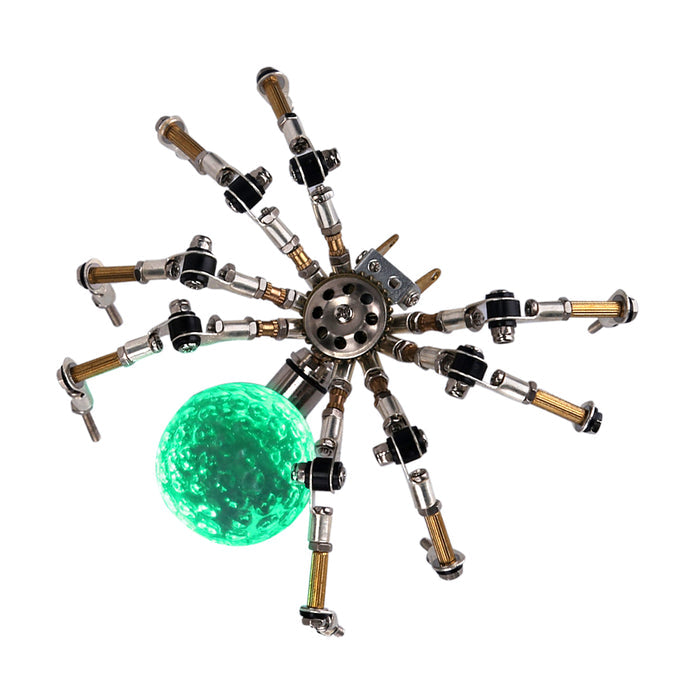 270PCS+  Halloween Light up Mini Spider Model DIY Kits 3D Metal Puzzle