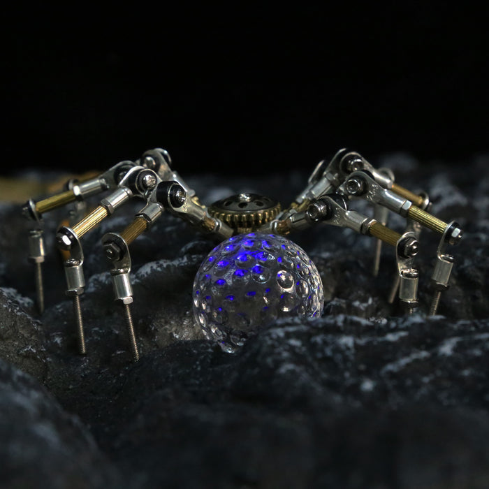 270PCS+  Halloween Light up Mini Spider Model DIY Kits 3D Metal Puzzle