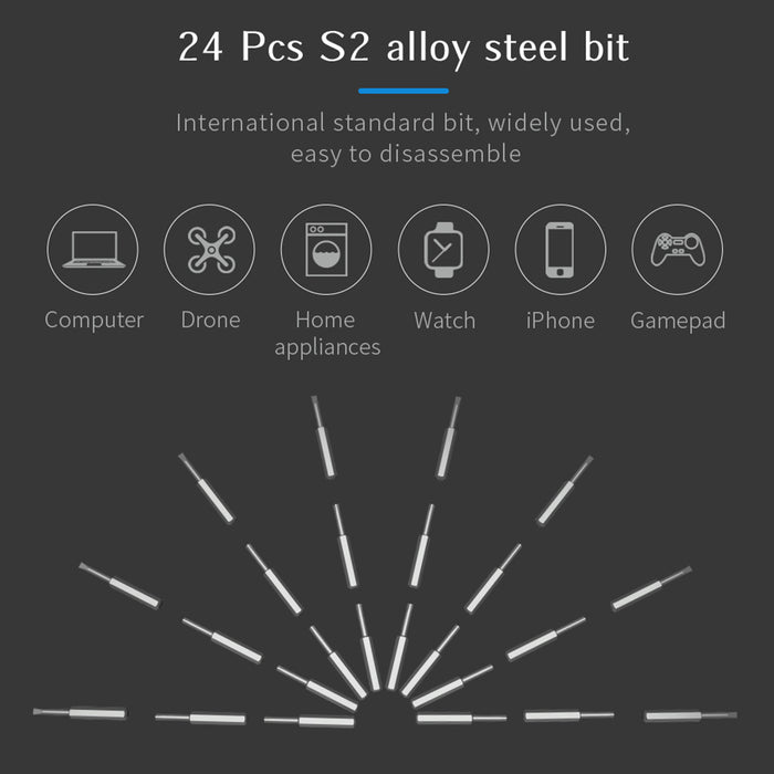 28-in-1 Electric Screwdriver Metal Model Building Kits Tools Set
