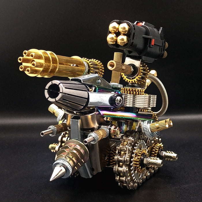 300pcs+ DIY Metal Mechanical War Armoured Assault Tank Building Kit