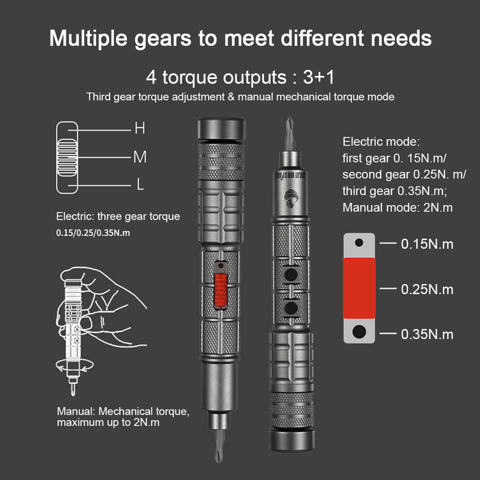 34-in-1 Metal Model Kit Tools Electric Precision Screwdriver