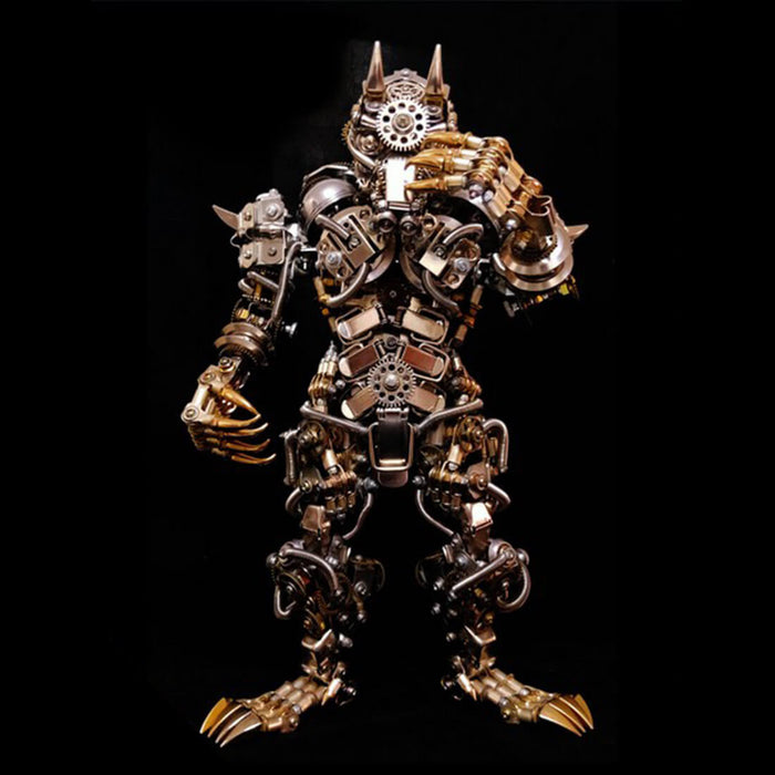 3D DIY Metal Assembly Werewolf Beast Fight with Monkey King Wukong Model Hyperrealistic Toy Set